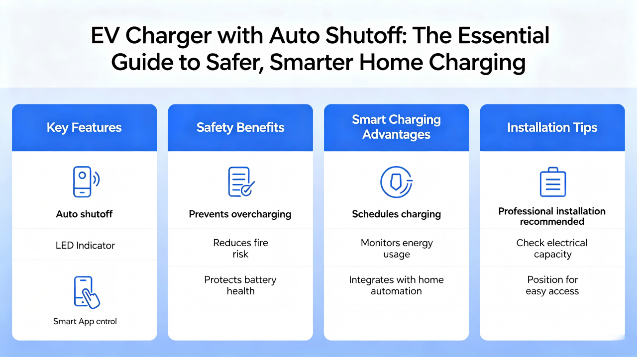 EV Charger with Auto Shutoff: The Essential Guide to Safer, Smarter Home Charging