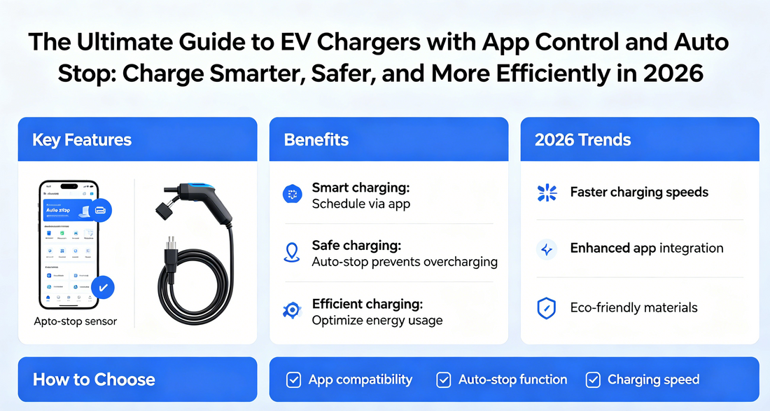 The Ultimate Guide to EV Chargers with App Control and Auto Stop: Charge Smarter, Safer, and More Efficiently in 2026