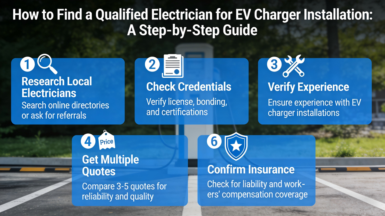 How to Find a Qualified Electrician for EV Charger Installation: A Step-by-Step Guide