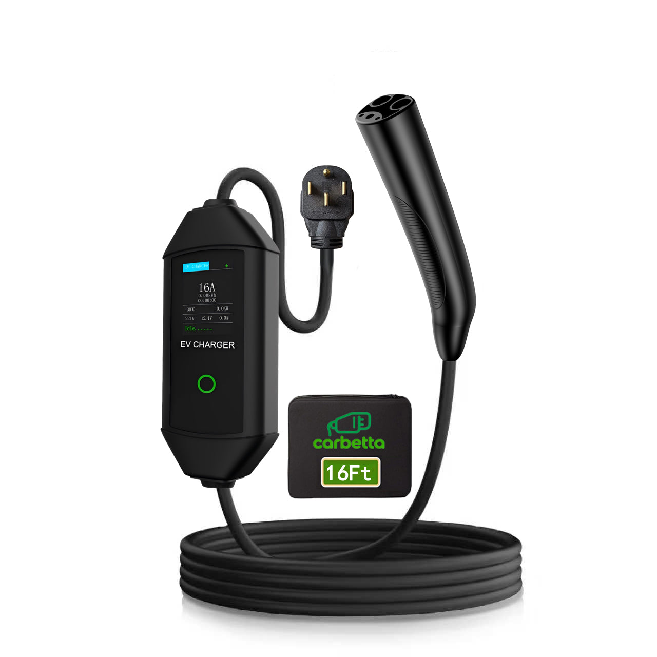 Level 2 EV Charger for Tesla, 40A NACS Car Charger with 240V, 25FT Extension Cable, EV Charging Station for Tesla Cars