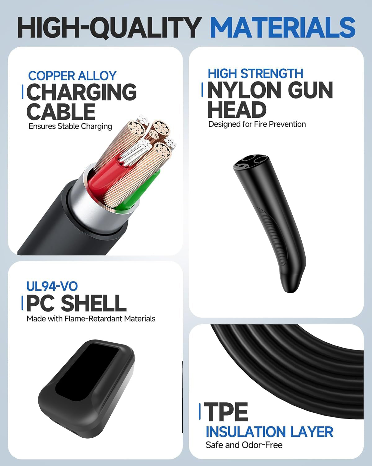 Level 2 Tesla EV Charger(WiFi APP/Plug-Play), 48Amp, 25ft Cable ETL Certified, 240V NEMA 14-50p Plug, Home Level 2 EVSE Car Charger ,Electric Vehicle Charging Stations