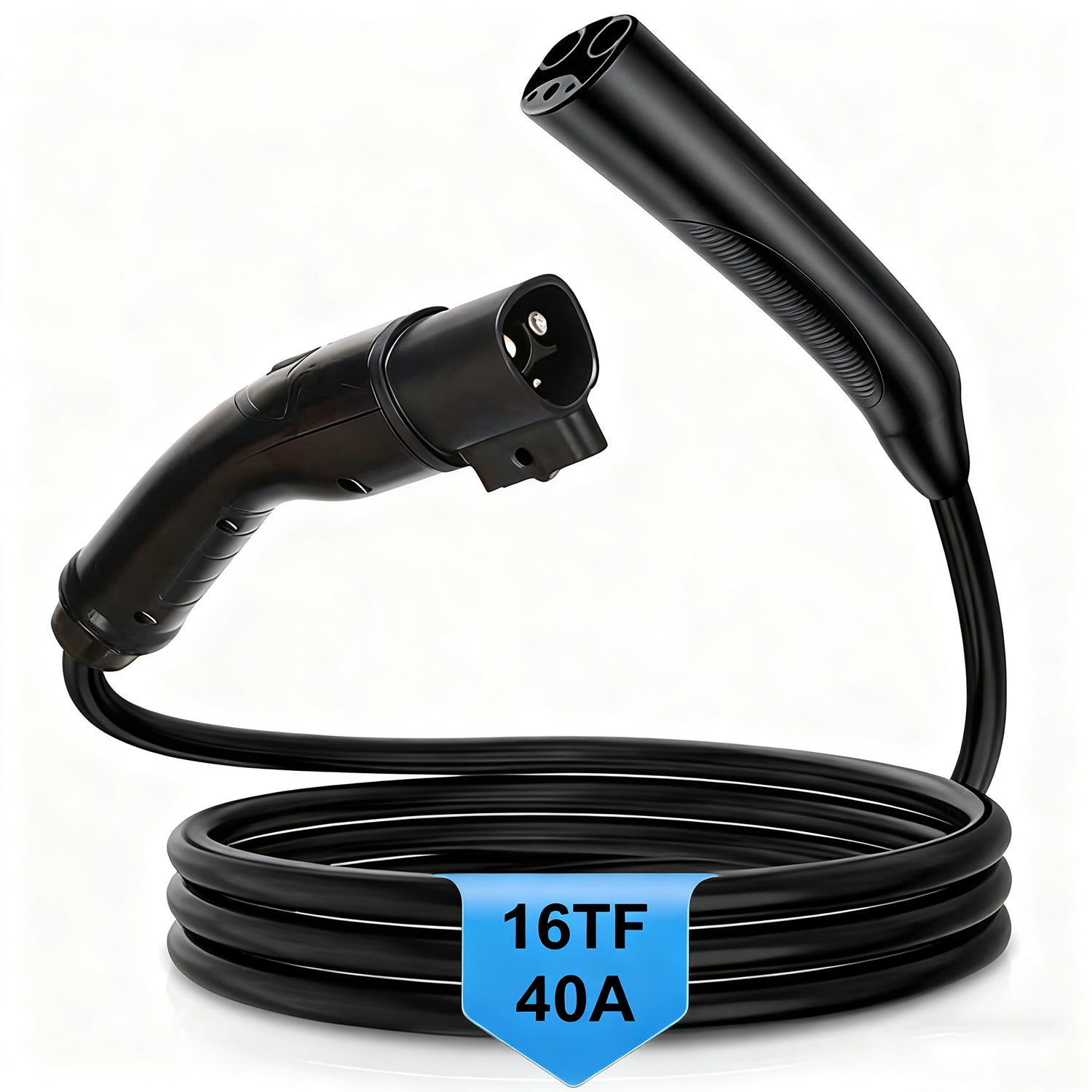 48A 25ft  EV Extension Cable for Tesla, NACS, Level 2 EV Charger Extension Cord, Heavy-Duty 240V EV Extension Cable for Fast Charging