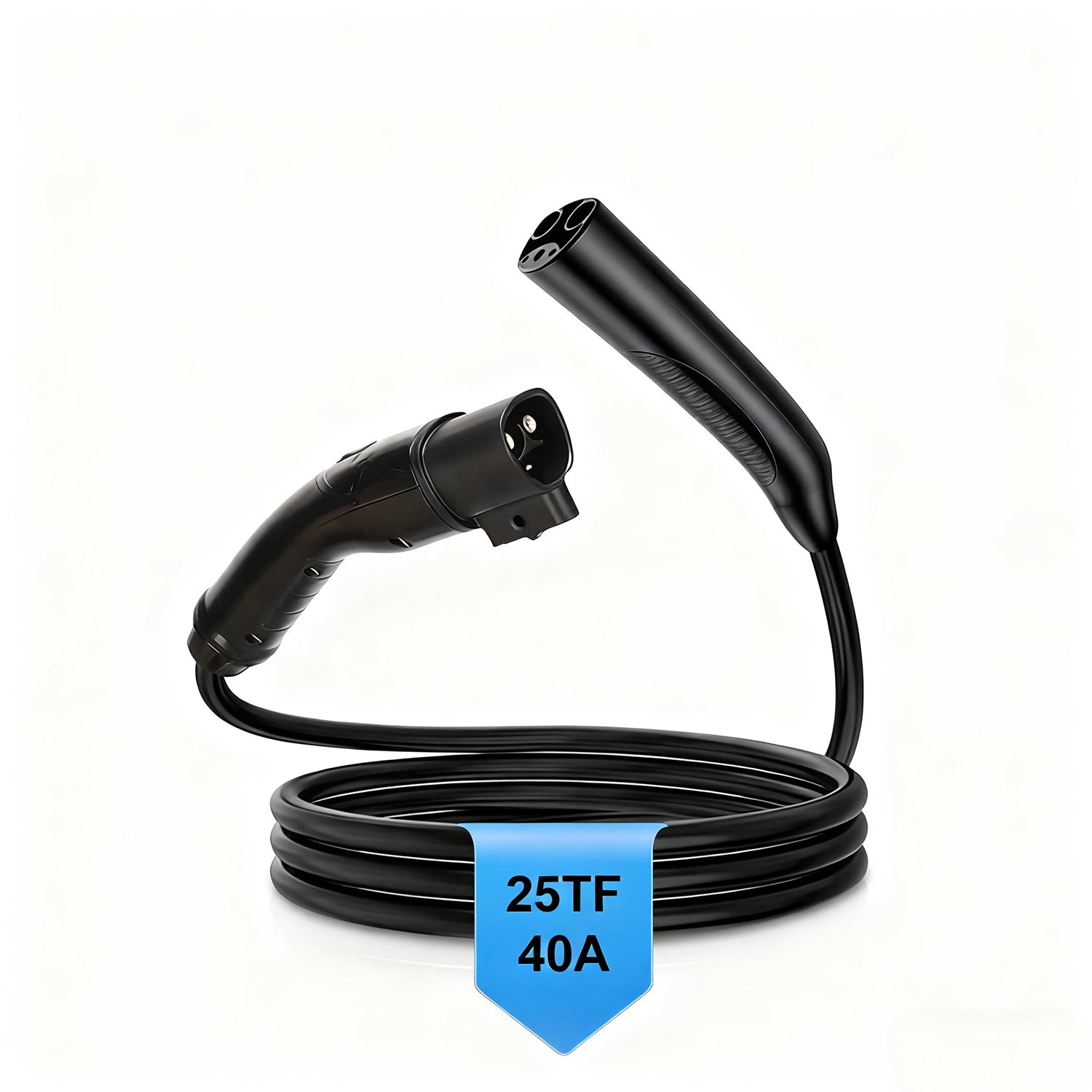 48A 25ft  EV Extension Cable for Tesla, NACS, Level 2 EV Charger Extension Cord, Heavy-Duty 240V EV Extension Cable for Fast Charging