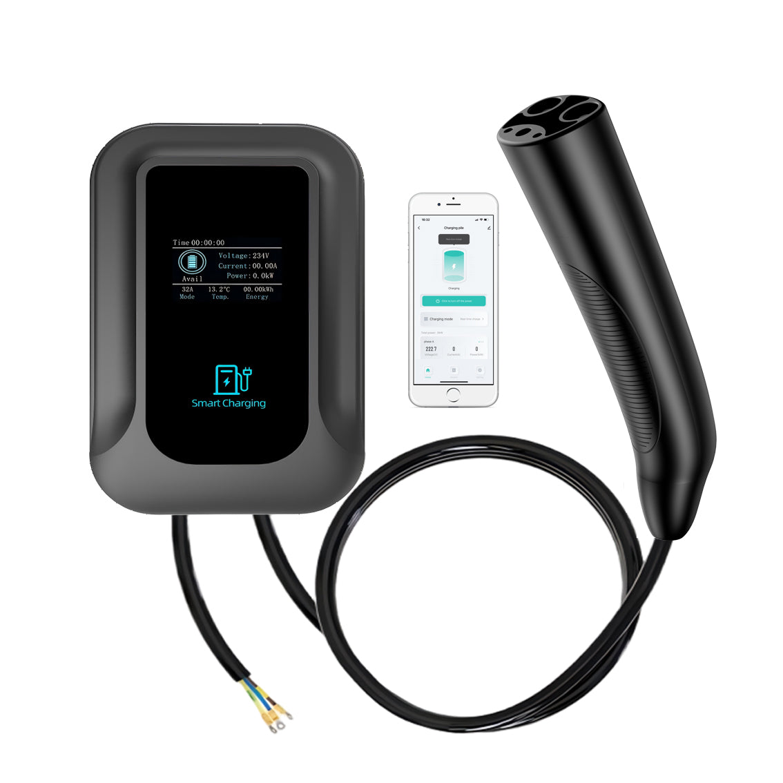 Level 2 Tesla EV Charger(WiFi APP/Plug-Play), 48Amp, 25ft Cable ETL Certified, 240V NEMA 14-50p Plug, Home Level 2 EVSE Car Charger ,Electric Vehicle Charging Stations