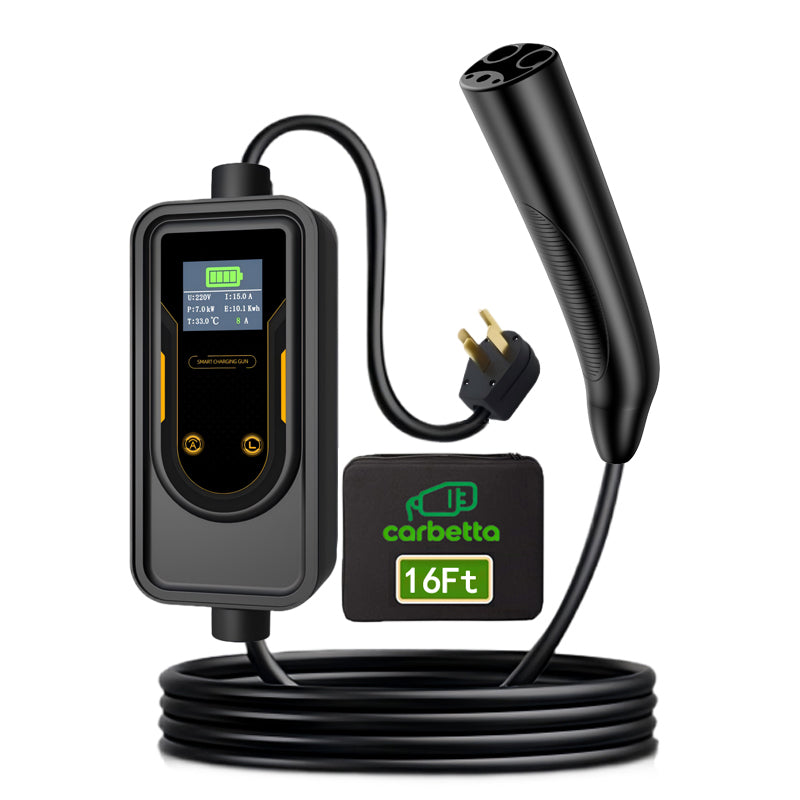 Level 2 Tesla Charger - 240V, 32 Amp, NEMA 14-50 Plug, 25 ft Extension Cord - Portable Electric Car Charger for Tesla - Compatible with All Tesla Models 3/Y/S/X